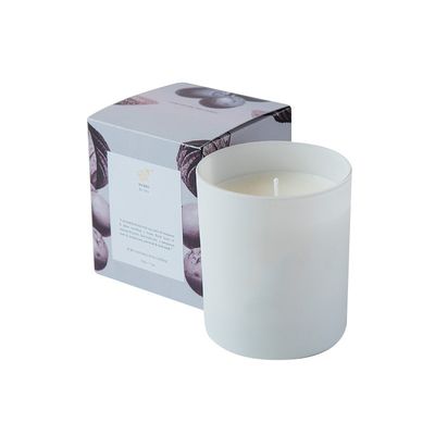 Tipo de revestimiento de plástico Pedido personalizado Higi Logotipo de papel de oro con revestimiento UV Caja de velas pequeña 4x4x4