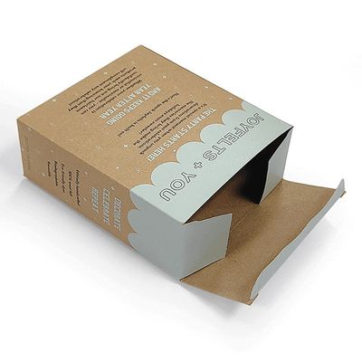 Cajas de regalo de papel kraft marrón de impresión UV