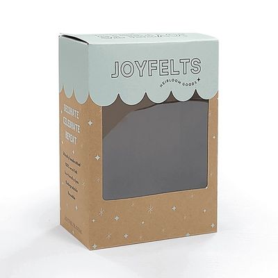 Cajas de regalo de papel kraft marrón de impresión UV