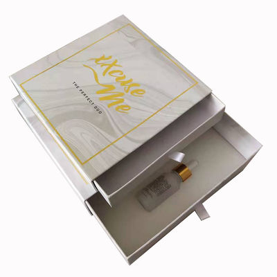 Caja de embalaje de botellas con cajón de deslizamiento, botella de goteo, botella de embalaje, caja de embalaje de paquetes cosméticos.