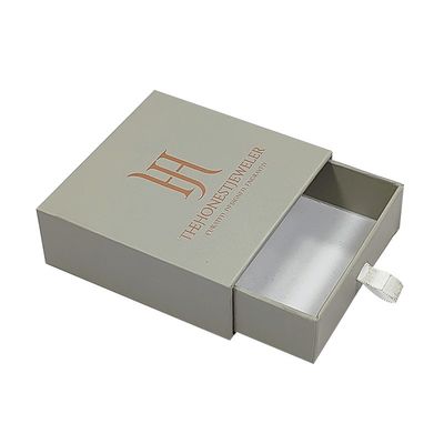 Joyería de lujo embalaje de regalos Cajas de cartón Papel cajón de joyería embalaje de caja
