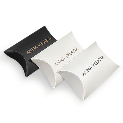 Otros Tipo de caja embalaje plegable almohada en forma de caja de papel Kraft para personalización