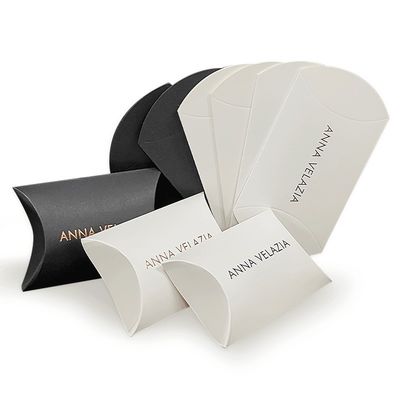 Otros Tipo de caja embalaje plegable almohada en forma de caja de papel Kraft para personalización