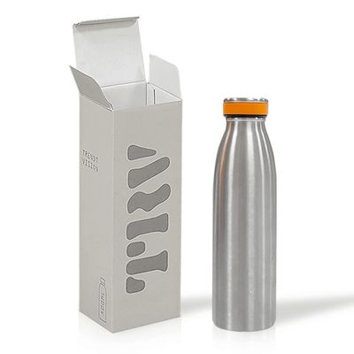 Cajas de embalaje personalizadas sin recubrimiento Kraft E Flauta Botella de agua