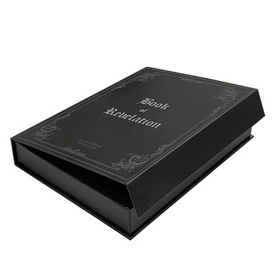 Caja de cartón de cierre magnético, embalaje de monedas, caja hueca de estilo libro falso
