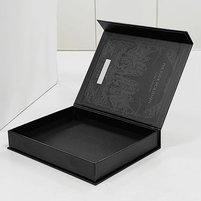 Caja de cartón de cierre magnético, embalaje de monedas, caja hueca de estilo libro falso