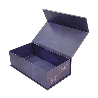 Materiales reciclados personalizados Magneto de lujo rígido con tapa plana Embalaje de papel magnético Caja de regalo con inserción de papel