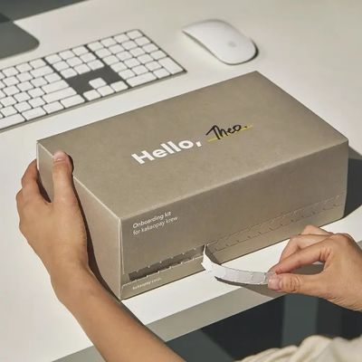 Cajas de correo de cartón corrugado personalizadas con sello de apertura de tira de lágrima fácil certificado por FSC