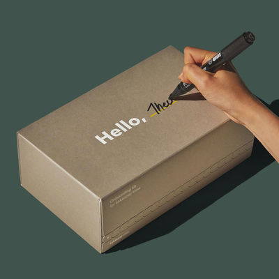 Cajas de correo de cartón corrugado personalizadas con sello de apertura de tira de lágrima fácil certificado por FSC