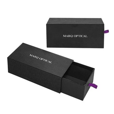 Requisitos específicos del cliente Caja de embalaje de gafas de sol con cajón deslizante extraíble