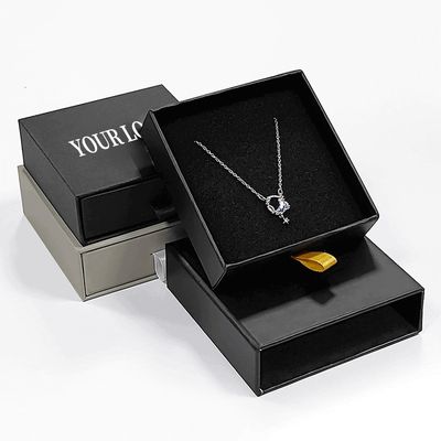 Impresión de logotipos Cajas rígidas para embalaje de joyas 9x9x3cm Caja de viaje multifuncional