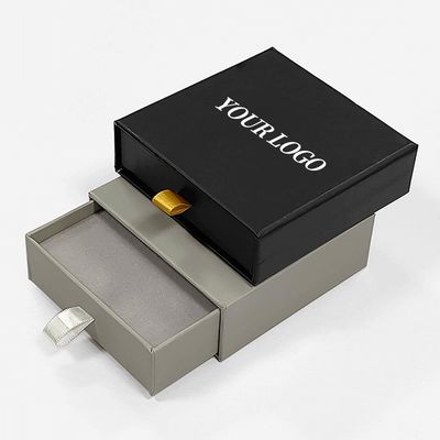 Impresión de logotipos Cajas rígidas para embalaje de joyas 9x9x3cm Caja de viaje multifuncional