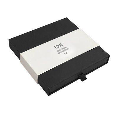 Envases de regalo de peluca de pelo grande Cajas de caja de cajón de diapositivas negras Envases