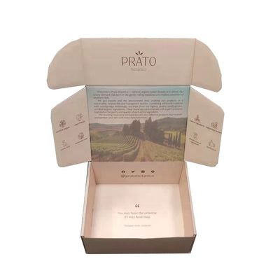 Cajas de correo corrugadas personalizadas ecológicas para envases de cosméticos y prendas de vestir