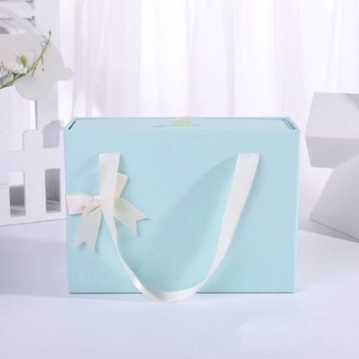 ODM OEM aceptable. Muestra gratuita portátil deslizador vacío de embalaje tipo cajón rígido Bolsa de regalo con cinta