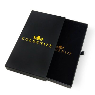 Caja de regalo de joyería de cartón ecológica con logotipo personalizado y logotipo personalizado