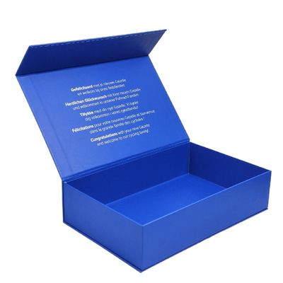 Envases Caja de regalo magnética en forma de libro personalizada con inserción de espuma y inserciones de papel
