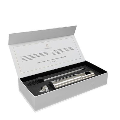 Envases Caja de regalo magnética en forma de libro personalizada con inserción de espuma y inserciones de papel