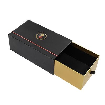 Caja de embalaje de cartón de cartón gris con superficie de papel laminado