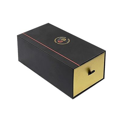 Caja de embalaje de cartón de cartón gris con superficie de papel laminado