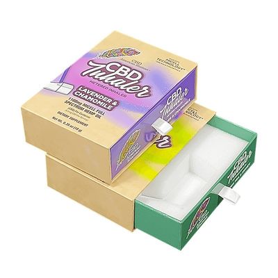 4C/UV/Laminado/Embossing/Stamping Meterd Inhalador de papel de embalaje deslizante con espuma