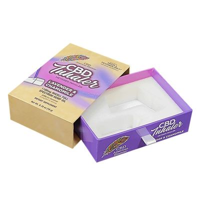 4C/UV/Laminado/Embossing/Stamping Meterd Inhalador de papel de embalaje deslizante con espuma