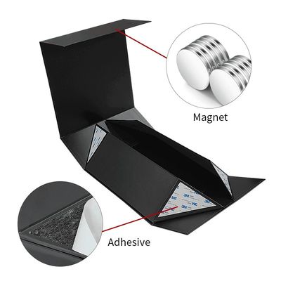 Caja de embalaje de conjunto de vidrio para banquetes con acabado con logotipo UV personalizado y cierre magnético plegable