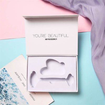 Caja Flap de libro Logotipo personalizado Impreso Caja rígida magnética para Guasha Jade Gua Sha Roller Tool