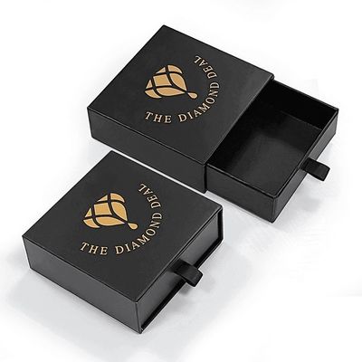 Caja de cartón rígido para pantallas de joyería Caja de embalaje para pendientes de collar