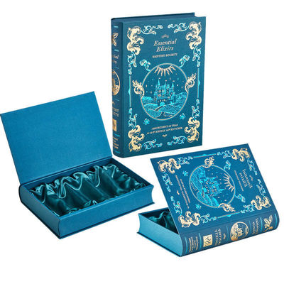 Cajas de cartón de forma de libro decorativo con cierre por imán para requisitos específicos del cliente