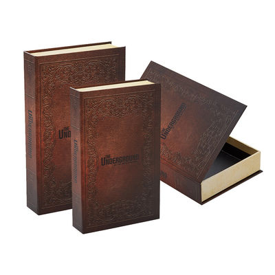 Cajas de cartón de forma de libro decorativo con cierre por imán para requisitos específicos del cliente
