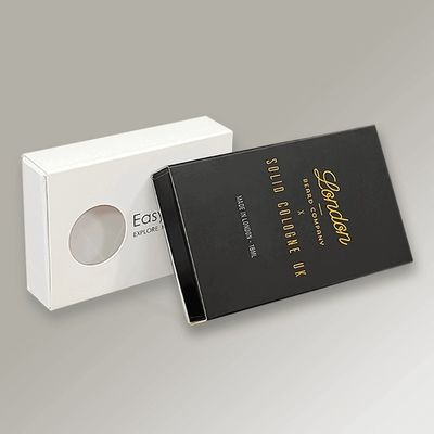 Cajas de regalo de sabón de flores de logotipo personalizado Impresión de paquetes de jabón Caja de papel con ventana transparente