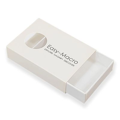 Papel blanco negro personalizado Estilo de cerillas Caja de regalo de cajón Embalaje Casilla de cerillas personalizada
