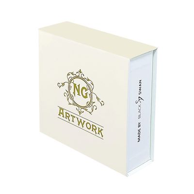 Reloj de joyería Caja de cartón de embalaje magnético Caja de regalo magnética blanca rígida