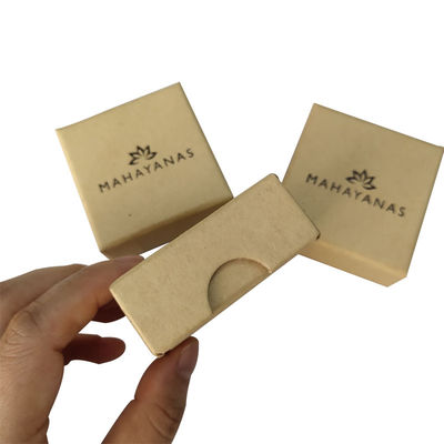 Caja de embalaje de cartón duradero y elegante Joyería Anillo de boda Caja de papel