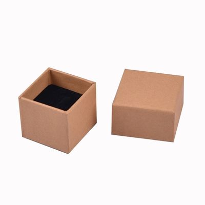 Caja de embalaje de cartón duradero y elegante Joyería Anillo de boda Caja de papel