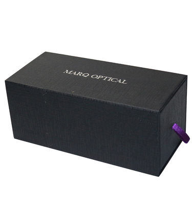 Caja de embalaje de cajón negro reciclable Cajas de regalo de papel Kraft negro personalizado