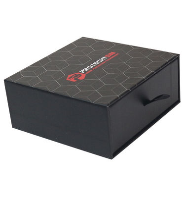 Caja de embalaje de cajón negro reciclable Cajas de regalo de papel Kraft negro personalizado