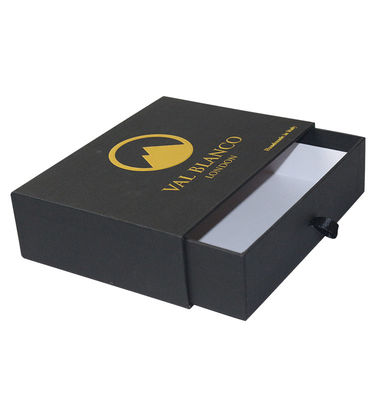 Caja de embalaje de cajón rígido con inserción de espuma caja de embalaje de joyería de lujo