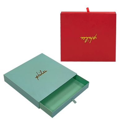 Embalaje de cartera de cartón de lujo Caja de cajón Caja de regalo de papel Embalaje de logotipo personalizado