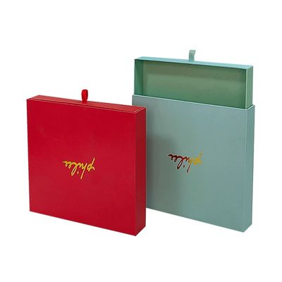 Embalaje de cartera de cartón de lujo Caja de cajón Caja de regalo de papel Embalaje de logotipo personalizado