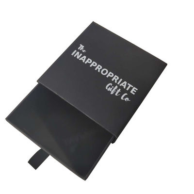 Papel negro mate paquete de regalo caja personalizada para joyería relojes gafas