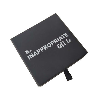 Papel negro mate paquete de regalo caja personalizada para joyería relojes gafas