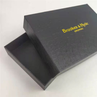 Papel negro mate paquete de regalo caja personalizada para joyería relojes gafas