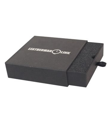 Papel negro mate paquete de regalo caja personalizada para joyería relojes gafas