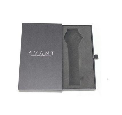 Cartón de embalaje de inserción de espuma de diseño personalizado para relojes de lujo de moda