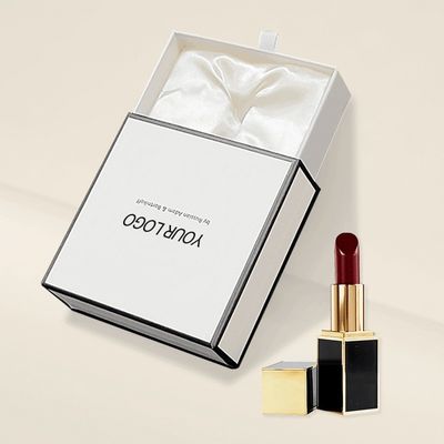 Caja de regalo cosmético industrial Botella de perfume Envase de vidrio con inserción de EVA de espuma de satén