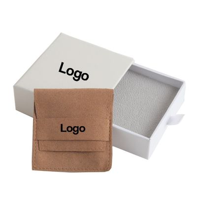 Papel recubierto caja de cajones de lujo joyería caja de embalaje con logotipo del cliente certificado FSC