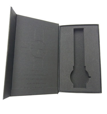 Joyería Reloj Gafas Embalaje Caja de papel con cierre magnético y inserción EVA