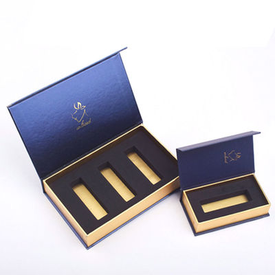 Logotipo personalizado Caja magnética de cartón gris con cierre magnético e EVA Insert TUV verificado